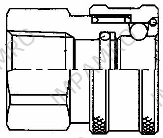 COUPLING QUICK STEEL COUPLER, OHC16-16FSO FEMALE RC1 NOVALVE