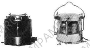 RED FLASHING LIGHT 100-115V, 100W GLASS LENS/METAL CASE