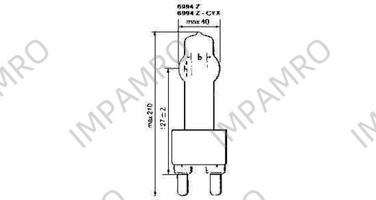 LAMP HALOGEN 120V 2000W G-38, SUEZ CANAL SEARCHLIGHT