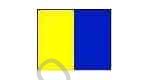 FLAG SIGNAL LETTER 4'X 6' "K"