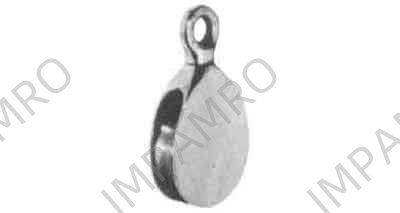 BLOCK FLAG BRASS 50MM
