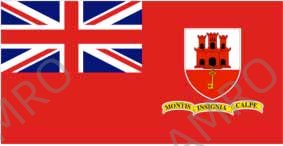 FLAG CIVIL ENSIGN, GIBRALTAR 4' X 6'