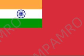FLAG CIVIL ENSIGN, INDIA 3' X 4'