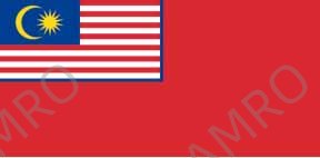 FLAG CIVIL ENSIGN, MALAYSIA 4' X 6'