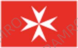 FLAG CIVIL ENSIGN, MALTA 3' X 4'