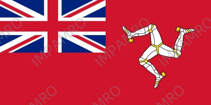 FLAG CIVIL ENSIGN, ISLE OF MAN 2' X 3'