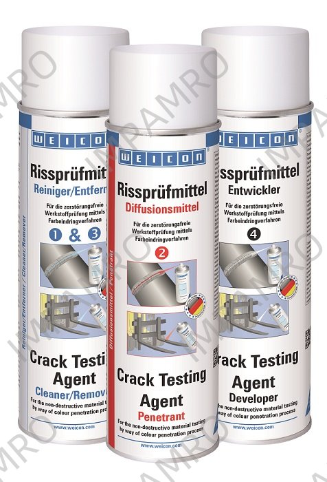 CRACK TESTING AGENT SET WEICON, CLEANER&PENETRANT&DEVELOPER