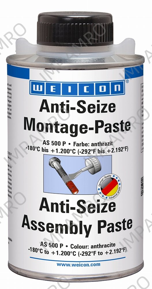 ANTISEIZE SPRAY WEICON AS 500P, BRUSH TOP CAN 500GRM