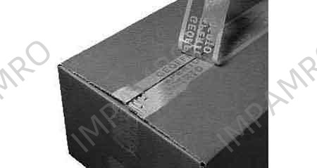 TAPE SECURITY PVC IMPRINTED, "OPENED" W:50MMXL:500MTR