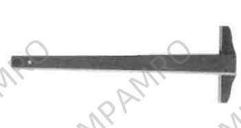 T-SQUARE ONE SIDE WHITE, PLASTIC 900MM