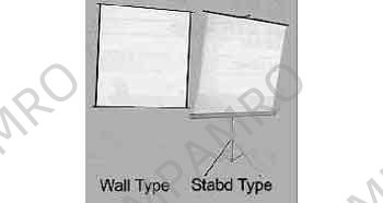SCREEN SPRING ROLLER FOR OHP, STAND TYPE 1500X1500MM