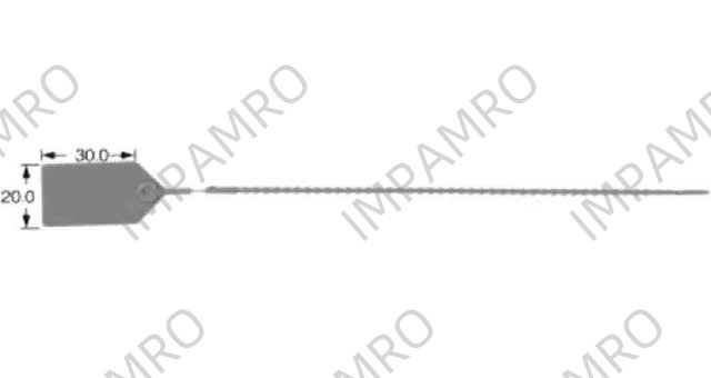 SECURITY SEAL PP PULLTIGHT, W3.6XL235MM GREEN 10'S