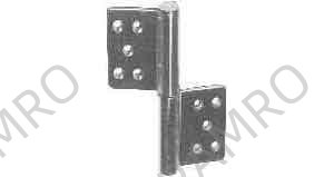 FLAG HINGE FOR DOOR STAINLESS, LEFT HAND L127XW100MM