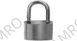 PADLOCK BRASS 40MM WITH 2KEYS