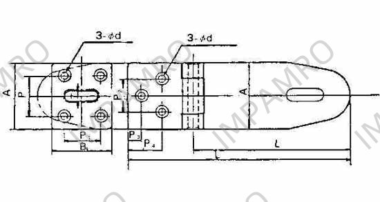 PADLOCK HASP BRASS L68XW30MM