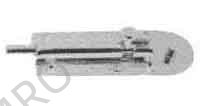 BARREL BOLT BRASS, PLATE SIZE 150X35MM