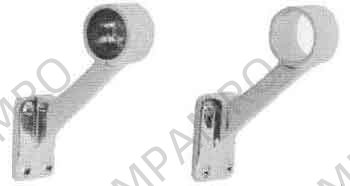 END BRACKET HAND RAIL BRASS, LEFT HAND ID25.5MM