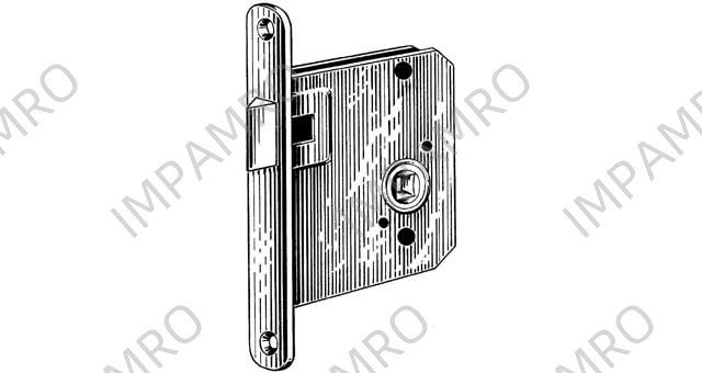 LATCH MORTISE RIGHT HAND,Brass satin chrome，  SCHWEPPER 3234