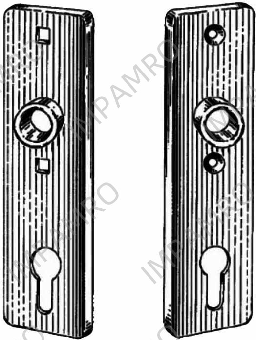 PLATE SHORT W/CYLINDER HOLE, S.STEEL SPACE 60MM #6645 Z/2/60