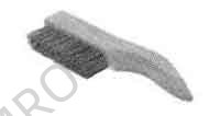 BRUSH WIRE CURVED HANDLE, 270MM