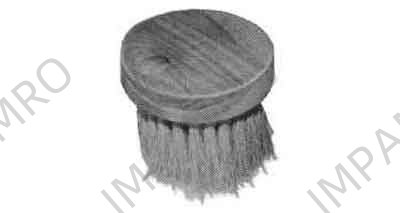 BRUSH WINDOW ROUND W/HANDLE