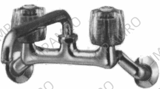 FAUCET WALL COMBINATION WITH, OVERHEAD SWIVEL SPOUT 13(1/2)