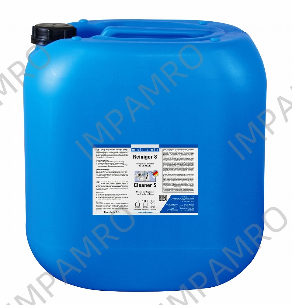 REMOVER OILY & GREASY SOILING, WEICON CLEANER S 30LTR