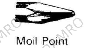 CHISEL MOIL POINT ROUND SHANK, FOR PNEUMATIC CHIPPING HAMMER