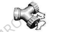 Y-PIECE 2-1/2" FOR CONNECTING, TANK CLEANING HOSE