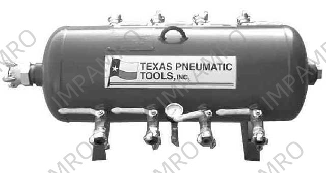 MANIFOLD AIR TANK STYLE, RUSTIBUS TX-2AMF 8 OUTLETS
