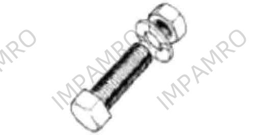 BOLT CENTER FOR 6" TWISTED, KNOT BRUSH PT/NO.340.559