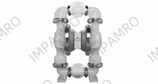 DIAPHRAGM PUMP AIR-OPERATED, WILDEN P.025 PLASTIC BODY