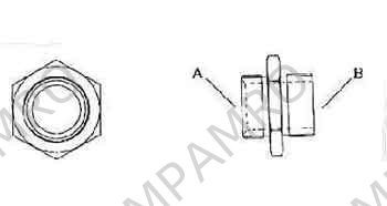 ADAPTOR DOUBLE ENDED FOR, J.J.TANK CLEANING MACHINE