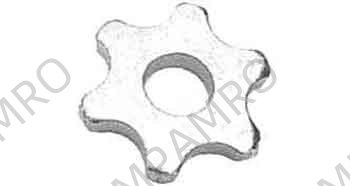 CUTTER HEX. 44X15X6MM #706495, FOR POWER EDGER VA10L