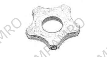 CUTTER PENTAGONAL 42X16X6MM, #700962 FOR POWER EDGER VA10L