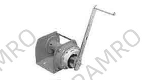 WINCH HAND PORTABLE, RACHET GEARED 100KGS