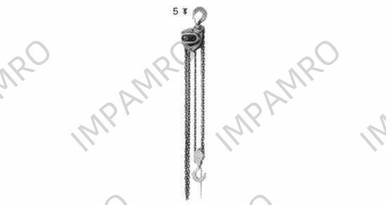 HOIST CHAIN SPUR-GEAR 20TON, 3.5MTR