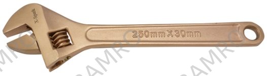 WRENCH ADJUSTABLE NON-SPARK, BERYLLIUM COPPER ALLOY 200MM