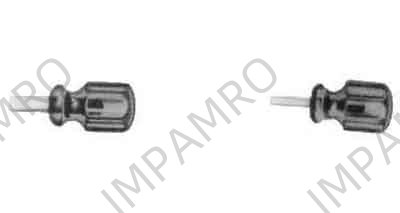 SCREWDRIVER STUBBY, BAHCO #BE-5710 NO.1 25MM