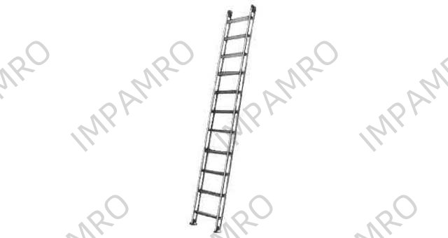 LADDER SINGLE ALUMINIUM ALLOY, STRAIGHT 6MTR