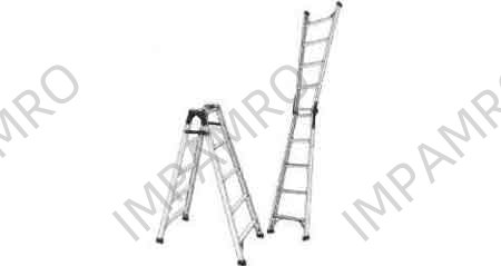 LADDER FOLDING ALUMINIUM-ALLOY, 2 WAY COMBINATION 4.1MTR
