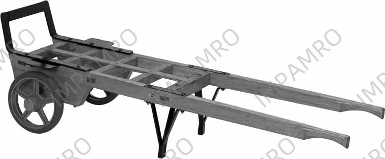 TRUCK WOOD WITH 2 STEEL WHEEL, 450X1750MM LOAD CAPACITY 500KG