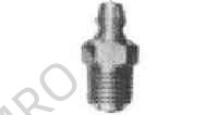 GREASE NIPPLE STRAIGHT A-TYPE, PT 3/8 PLATED STEEL