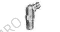 GREASE NIPPLE 67.5DEG B-TYPE, PT 1/4 PLATED STEEL