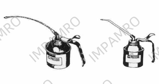 OILER PUMP WITH SOLID SPOUT, H.D. 125CC