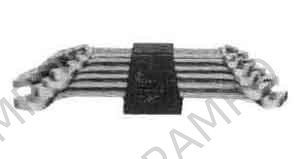 WRENCH SET DOUBLE OPEN END, LONG #50M 8X9 TO 23X26MM 6'S