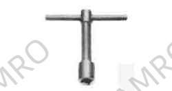 WRENCH T-TYPE 4-POINT 19MM, FIXED HANDLE