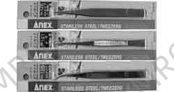 TWEEZERS STAINLESS STEEL, SHARP TIP/SMOOTH GRIP 125MM
