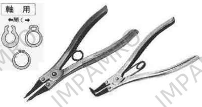 PLIER STOP RING STRAIGHT, EXTERNAL 19-40MM