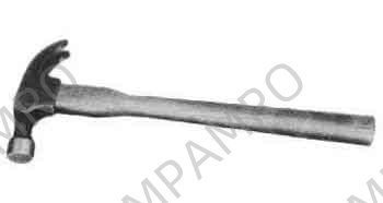 HAMMER BELL FACE & NAIL PULLER, HANDLED 550GRM